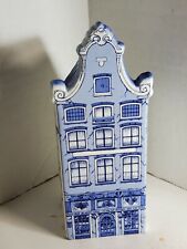 Vintage Delft Blue 1640 Hand-Painted #12 Wijn Shop Dutch House Made in Holland