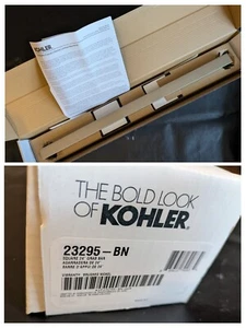 Kohler Quadratisch 24 IN Haltegriff Intensiv Gebürsteter Nickel K-23295-BN Offen - Bild 1 von 9