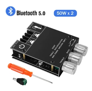 ZK-502MT Bluetooth 5.0 Subwoofer Amplifier Board 2.0 Channel High Power Audio - Picture 1 of 6
