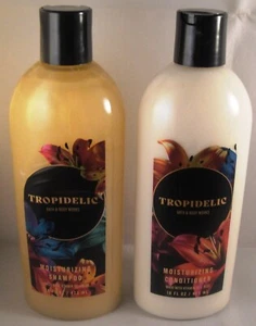 Bath & Body Works TROPIDELIC Moisturizing SHAMPOO + CONDITIONER Ylang FREE SHIP - Picture 1 of 6