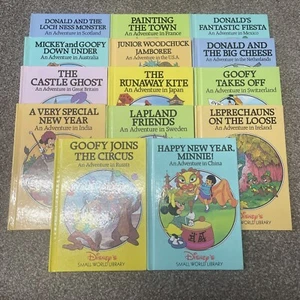 Walt Disney Small World Library Hardcover Lot of 14 Educational Books VTG 1991 - Foto 1 di 6