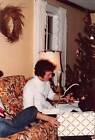 Vtg 1970S Color Photo Handsome Man Smiling Opening Gift Christmas Tree #5