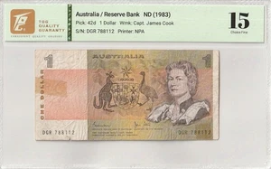 1983 Australia 1 Dollar Pick#42d 15 Choice Fine - Picture 1 of 2
