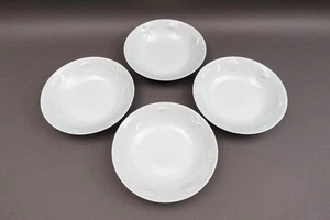 Set 4 ciotole pasta Apilco France Ocean Seash porcellana bianca 9 7/8" - Foto 1 di 8