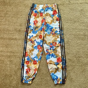 Adidas x HER Studio London Floral Paisley Track Pants Wind Joggers Womens Small - Picture 1 of 8