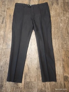 Incotex Men’s 100% Wool/Cashmere Dark Grey Flannel Trousers 36x31 Retail $610 - Picture 1 of 6