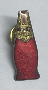 Vintage Michelob Flasche Rotbier Emaille Anstecknadel - Bild 1 von 3