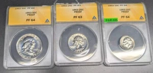 1953 U.S. Proof Set ANACS - Picture 1 of 9