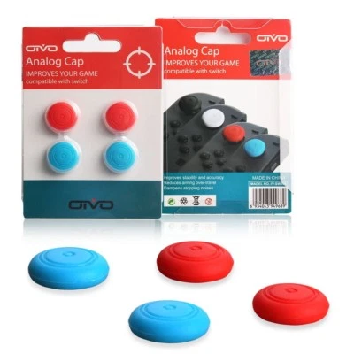 OTVO Nintendo Switch Thumb Stick Grip Cap Schutzkappen für Joy-Con Controller 4er Set