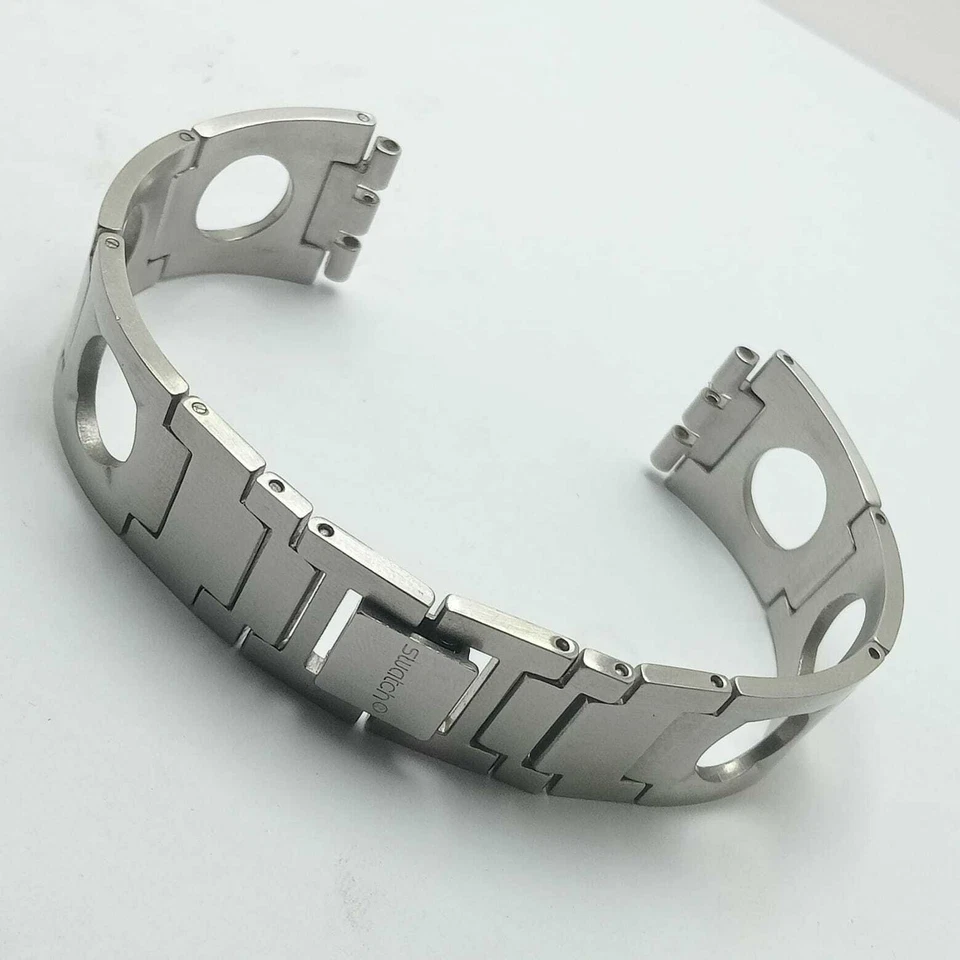 16 mm Swatch Stainless Steel Vintage Unisex Watch Bracelet ABU17ALI2 - Image 1 of 4