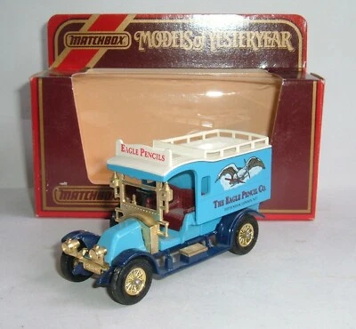 Matchbox Yesteryear No. Y-25 1910 Renault Tipo Ag 'The Eagle Matita Co' - - Immagine 1 di 4