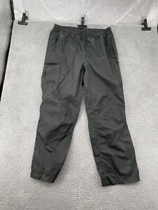 NRA Nylon Pants Adult XL Extra Large Dark Gray Relaxed Lightweight Zip Pockets