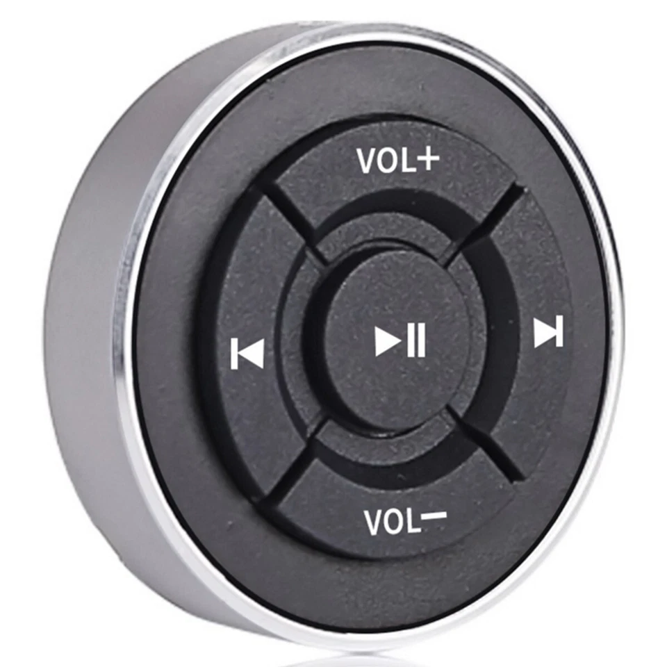 Botón de control de música multimedia Bluetooth para manillar de bicicleta de montaje en volante de coche Foto 1 de 4