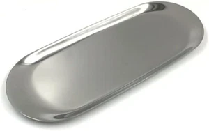Stainless Steel Decorative Oval Serving Tray -Clutter Platter Large - Pack Of 6 - Picture 1 of 5