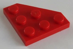 LEGO - Placa / Plate, esquina 3 x 3 cut corner (4 piezas), rojo # 2450 - Imagen 1 de 1