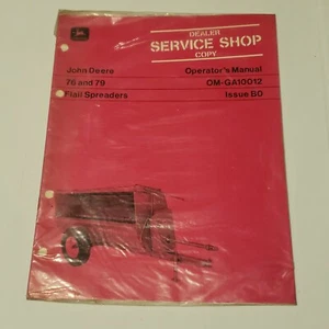 JOHN DEERE OM-GA10012 76 & 79 Flail Spreaders Operators Manual JD In Dealer Wrap - Picture 1 of 2