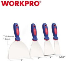 WORKPRO Putty Knife 4PCS Set 1.5"|3"|4"|6" Drywall Spackle Taping Scraping Paint