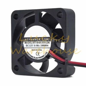 1PCS New HT-04010D12M HT04010D12M 12V 0.08A 4CM Cooling Fan 2-wire - Afbeelding 1 van 3