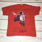 Michael Jackson London O2 2009 Concert King of Pop Red Gildan T Shirt Size Med