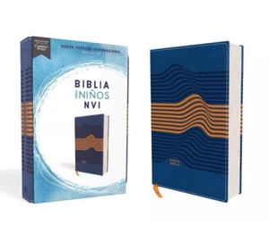 NVI, Biblia para Ninos, Revision 2022, Leathersoft, Azul, Comfort Print (Spanis, - Picture 1 of 1