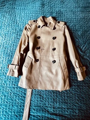 Gabardina Coach de cuero para mujer Foto 1 de 4