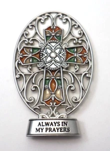 H1 Immer in meinen Gebeten FENSTER DES GLAUBENS KREUZ FIGUR GANZ - Bild 1 von 5