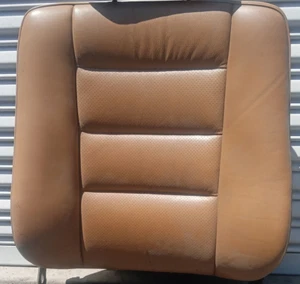 Tan Leather Heated Seat Upper Seat Back Cover Mercedes W126 350 420 560 S E D L - Picture 1 of 9