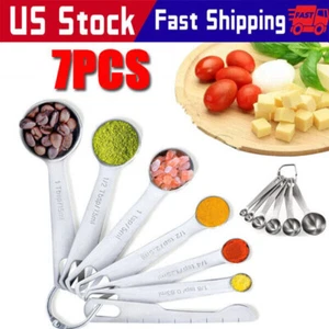 Stainless Measuring Steel 18/8 Spoons Set Cups and quality-01Piece Heavy Duty - Picture 1 of 8