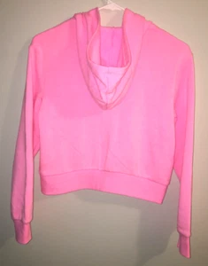 Art Class Girl's Cropped Zip-Up Hoodie Sweatshirt Pink Large (10/12) Cute New - Picture 1 of 5