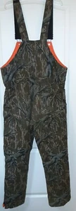 VTG MOSSY OAK Mens insulated camo orange reversible bib Overall medium Camo USA - Picture 1 of 10