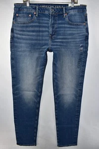 Neu American Eagle sportliche Passform AirFlex + Stretch blaue Herrenjeans Größe 36 x 36 - Bild 1 von 10