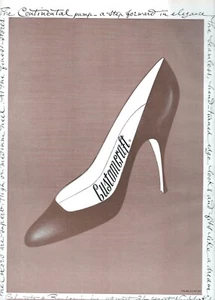 Anuncio de zapatos Customcraft años 50 - The Continental Pump 1955 - Imagen 1 de 1