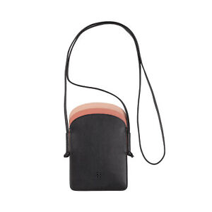 DUDU Damska skórzana torba na ramię na telefon komórkowy, podwójna torba na smartfon, karta identyfikacyjna