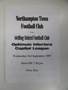NORTHAMPTON TOWN v WELLING UTD. | 1997/1998 | RESERVEN | 3 SEP1997 | UK PORTOFREI - Bild 1 von 2