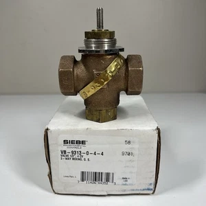 SIEBE VB-9313-0-4-4 Valve 1/2” , 4 CV , 3-Way Mixing Brass USA NEW - Picture 1 of 8