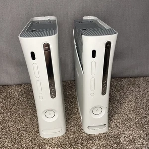 Lot Of 2 Microsoft Xbox 360 Parts Or Repair Consoles Only White Read Description - Picture 1 of 12