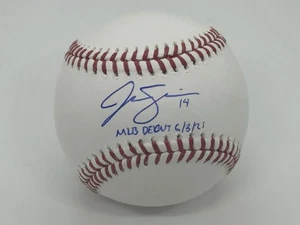 Jac Caglianone Autographed Rawlings MLB Baseball Royals w/ MLB Debut ! Fanatics - Picture 1 of 2
