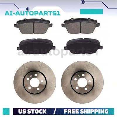 Комплект передних тормозных дисков и тормозных колодок для Volkswagen Polo 2003 - 2005 2006 2007 годов выпуска - Изображение 1 из 4