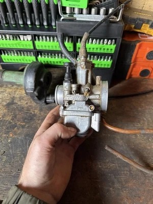 2001-2013 Kawasaki Kx85 Carburettor Genuine Keihin Pwk With Cable And Housing - Image 1 of 4