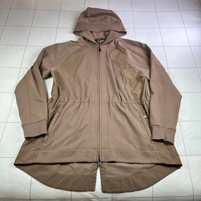 Chaqueta Athleta Mujer Medio Bronceado Triumph Híbrida Cremallera Completa Sudadera con Capucha Deportiva Viaje Foto 1 de 4