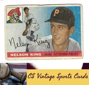 1955 Topps #112 Nelson King novato - Imagen 1 de 2