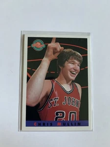1993 CHRIS MULLIN #7 ~ KELLOGG'S COLLEGE GREATS ~ NEW SEALED ~ HOF FOLD-OUT CARD - Picture 1 of 2