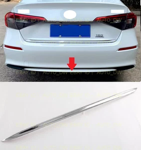 Chrome Rear Bumper Lid Molding Cover Trim For 22-25 Honda Civic Sedan 11th - Picture 1 of 6