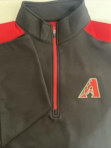 Arizona Diamondbacks MLB 1/4-Reißverschluss Fleece gefütterter Pullover mit Stehkragen Unisex S Small - Bild 1 von 8