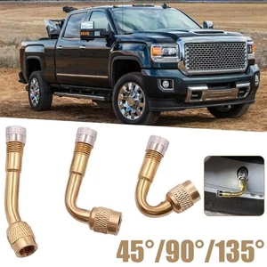45/90/135 degree ANGLED TYRE VALVE EXTENSION-CAR-TRUCK-MOTORBIKE-BIKE ETC D0Z3 - Picture 1 of 24