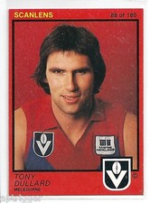 1982 Scanlens (88) Tony DULLARD Melbourne aMint.
