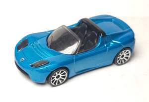 Hot Wheels loose 2008 Tesla Roadster blue New Models - Picture 1 of 2