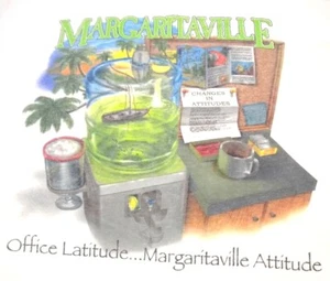 Men's White Sleeveless Margaritaville Cozumel T-Shirt Size Medium - Picture 1 of 7