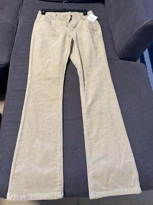 FOREVER 21 NIÑAS PANTALÓN MEDIANO/BOOTCUT PANA CAQUI NUEVO CON ETIQUETAS Foto 1 de 4