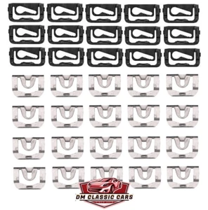 1968-1972 CHEVY CHEVELLE FRONT & REAR GLASS MOLDING CLIPS FOR TRIM WINDSHIELD - Bild 1 von 6